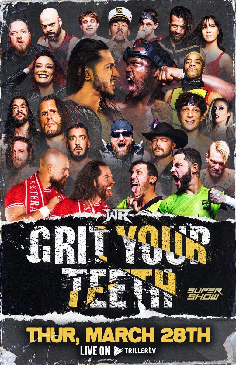 Wrestling Revolver GRIT Your Teeth

This Thursday Live on TrillerTV+ 

#RevolverGRIT #WrestlingRevolver #TrillerTVplus