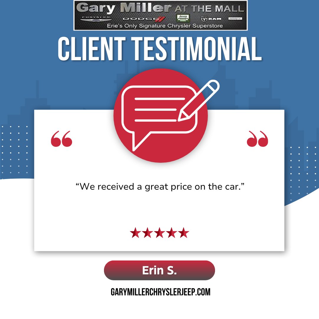 'We received a great price on the car.' We're here to help you find the best deals on your purchase! Check out our inventory, or get in touch with our financing team today! bit.ly/3IVySy9