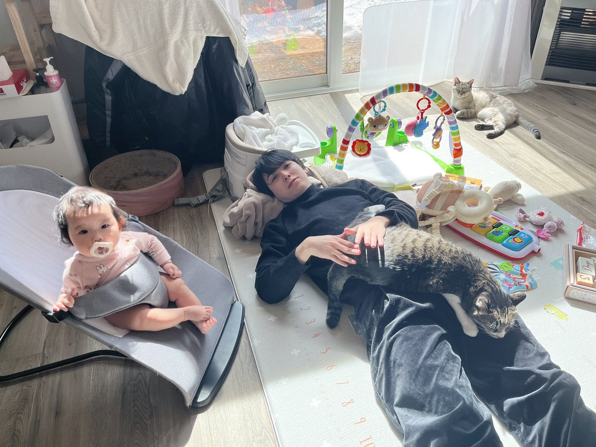 tkd_0326's tweet photo. 30歳なりました🎈

猫と姪っ子に囲まれて幸せ空間🫶 https://t.co/Snca9ivCTp