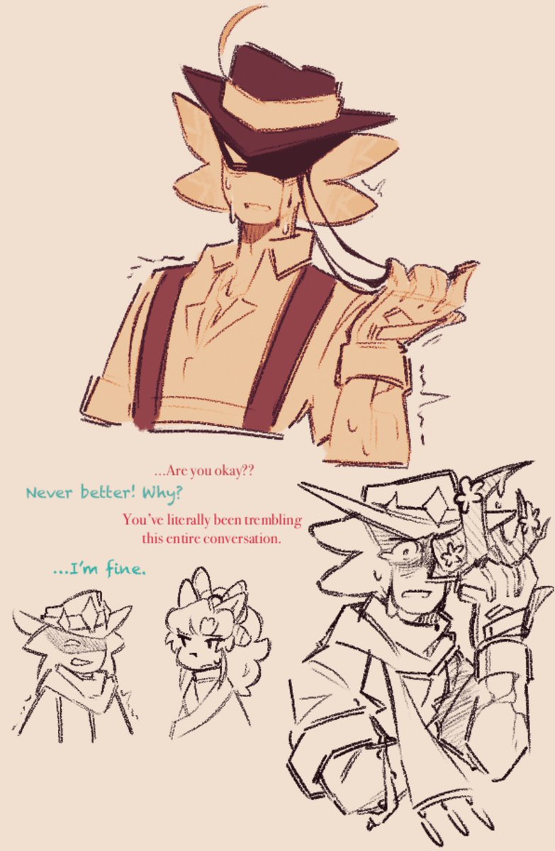 EldritchDream_'s tweet photo. [ #UndertaleYellow #RustyRedemption ]

All misery starts with a downfall…
The STAR of the show couldn’t keep his suffering behind the curtain forever.

…Good thing he probably doesn’t even exist, right? https://t.co/NFddiEiUTy