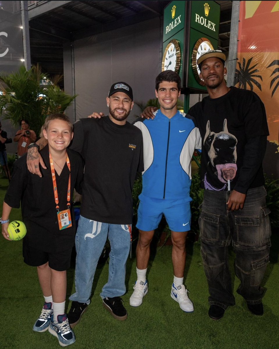 Thanks for coming! ⚽️🏀🎾 @neymarjr @JimmyButler 😍