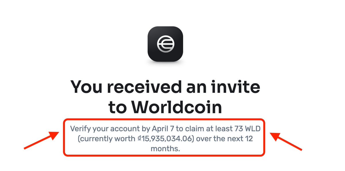 Tonhuvf's tweet photo. 🚀 🚀 🚀  KÈO TIỀN TƯƠI: Tham gia #Airdrop Worldcoin - Đăng ký và KYC ngay để nhận 73 $WLD

📌 KYC trước ngày 7/4/2024 nha Ae. Lúc mình post bài giá $WLD đang là $8.9🙂

💥 Quên: Kèo này chỉ dành cho các Ae đang sinh sống tại Nhật. 

1️⃣ Truy cập https://t.co/y80MwxApyq
2️⃣ Tải app --> book lịch quét mắt 
3️⃣ Nhận ngay 10 $WLD sau 24h chuyển lên sàn mạng erc20 bán (hoặc hold đợi nhận đủ, tuỳ Ae). Nhận đều trong 12 tháng.

🎉 🎉 🎉 FREE --> LÀM LIỀN 🎉 🎉 🎉

#Bitcoin #Worldcoin #WLD