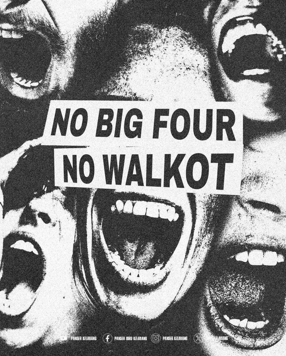 Bukan ancaman
Tapi ini SIKAP
#nobigfournowalkot 🙌