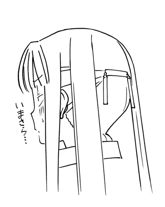  左から2場面目の子 ロングヘアーに見せかけてのツインテールという罠を仕掛けてたんですがどれくらい気づいてもらえたのやら・・・^^; 