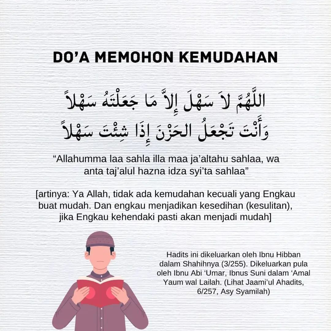 Do'a memohon kemudahan🤲