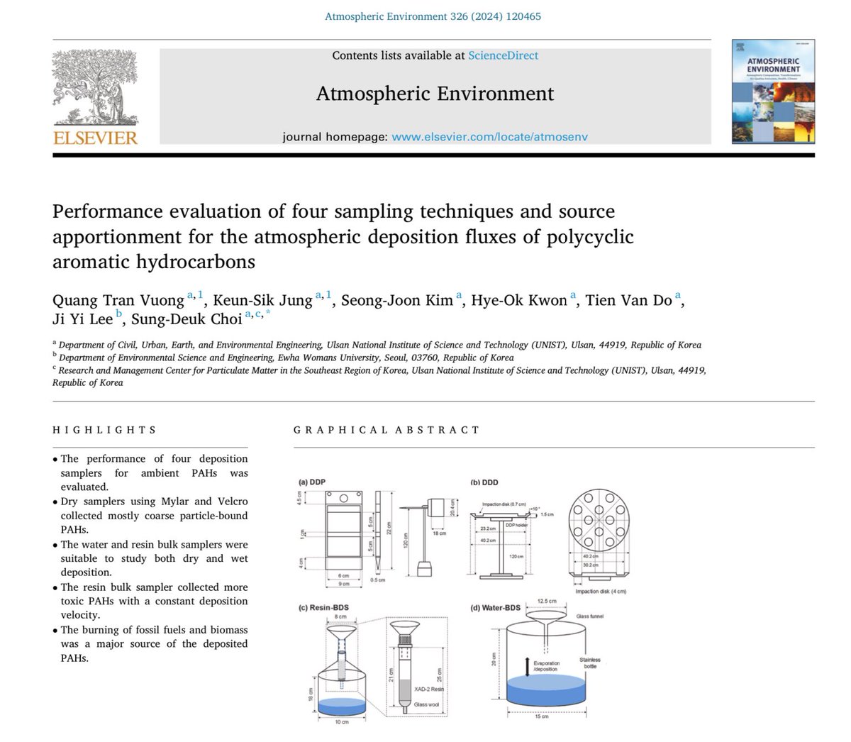 Quang Vuong (@quangt_vuong) on Twitter photo Happy to share my recent publication in <a href="/ATMENV/">Fvslhsnmnswr Atmenv</a>. An in-depth analysis was conducted to assess the performance, reliability, and efficiency of deposition samplers for organic compounds. Free access before May 14, 2024 using this author shared link: authors.elsevier.com/c/1ipas4pTZHrm… Happy to share my recent publication in <a href="/ATMENV/">Fvslhsnmnswr Atmenv</a>. An in-depth analysis was conducted to assess the performance, reliability, and efficiency of deposition samplers for organic compounds. Free access before May 14, 2024 using this author shared link: authors.elsevier.com/c/1ipas4pTZHrm…