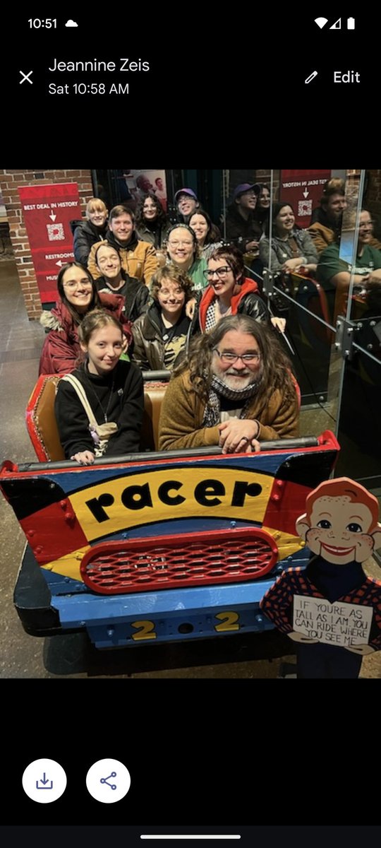 HurstAnthArch's tweet photo. Dr. Meyer took this delightful pack of Anthro Clubbers to the Heinz History Center in Pittsburgh this weekend!  Toot toot! 🚂📣 https://t.co/drdBdcevm6