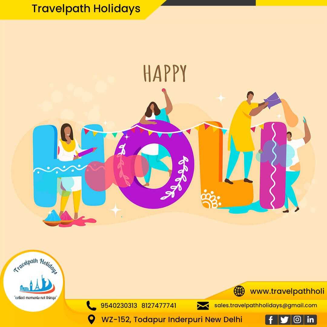 travelpathindia's tweet photo. Wishing you a Holi as colorful as your dreams, as joyful as your heart, and as bright as your smile. 𝗛𝗮𝗽𝗽𝘆 𝗛𝗼𝗹𝗶 𝟮𝟬𝟮𝟰! https://t.co/AQLpV1UDk6
