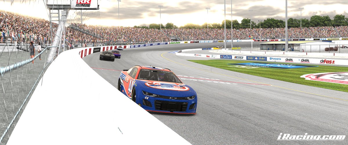 Finished tonight with a p2 finish in @RealSimRacing. I spun during qualifying and had to dig myself out of a hole. The race went green long enough and I caught a caution at just the right time. Looking forward to Texas in a few weeks, where I hope to repeat for a win!