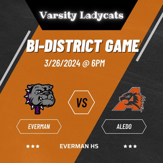 Ladycats travel to Everman for a big Bi-District showdown. Come cheer us on! Link for tickets: eisd.hometownticketing.com/embed/event/81… @tascosoccer @AledoAthletics @DBUWomensSoccer @Friends_WSoccer @BrownU_WSoccer @McMurryWSoccer