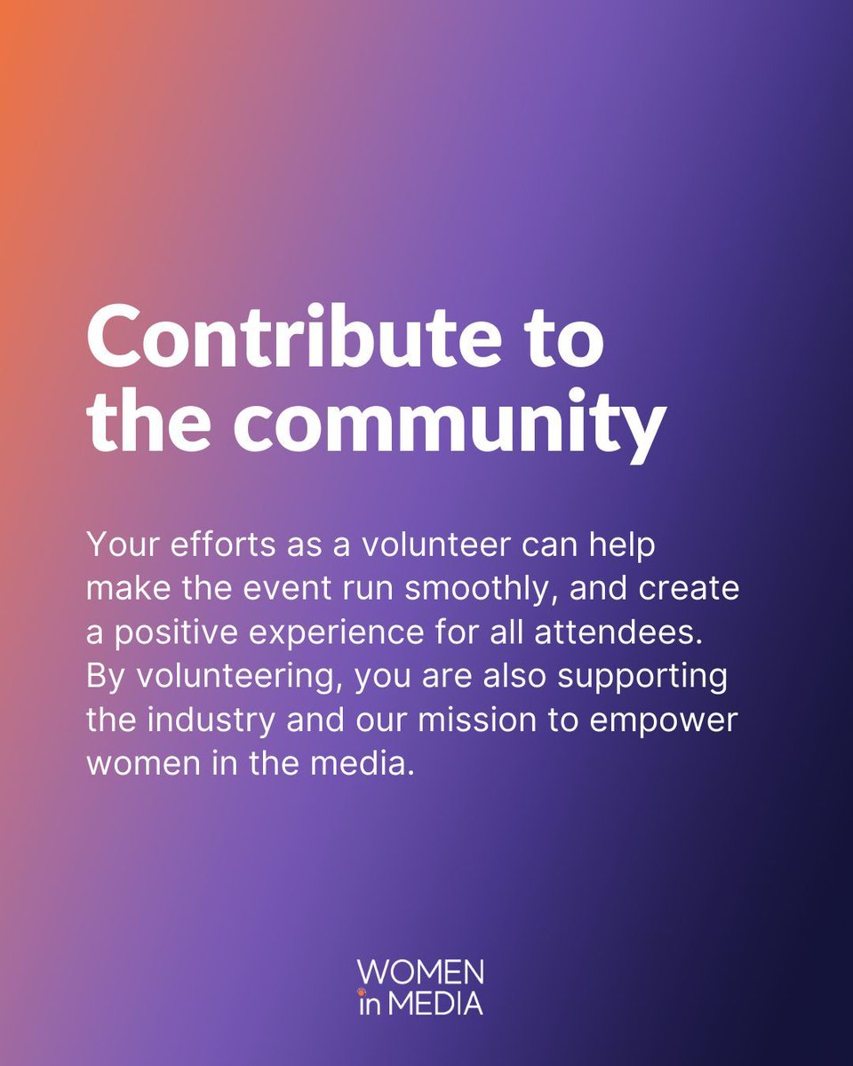 Become a volunteer and join the team for the Women in Media National Conference 2024. 🙌 Apply here: buff.ly/43AleKd 

#WIMConference2024