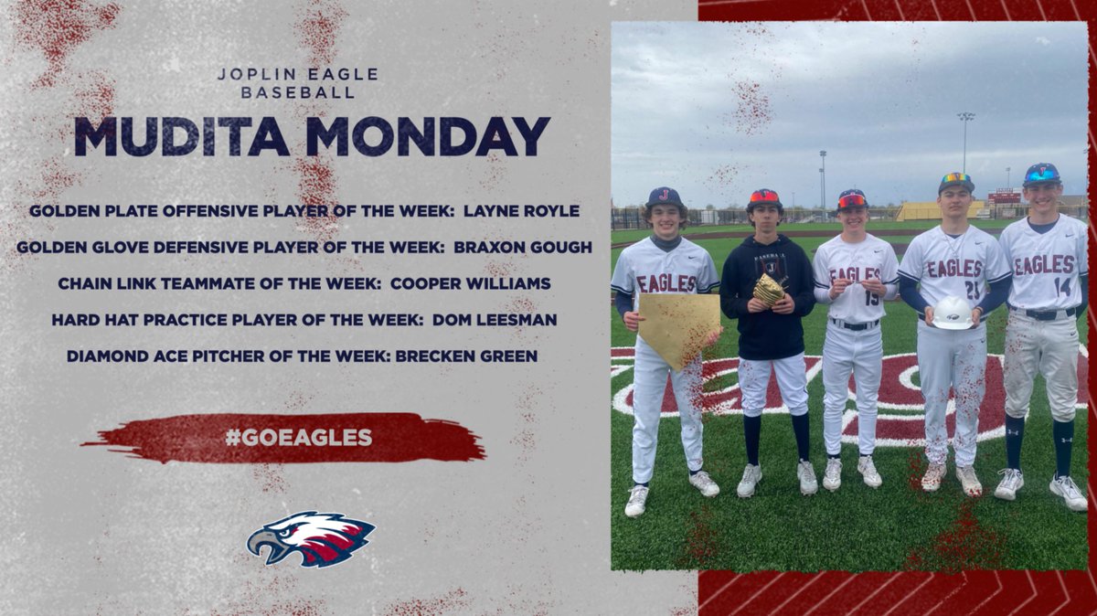 Following a big win to start of this week, we are proud to announce the #MuditaMonday awards winners from last week! #GoEagles #LetItRip