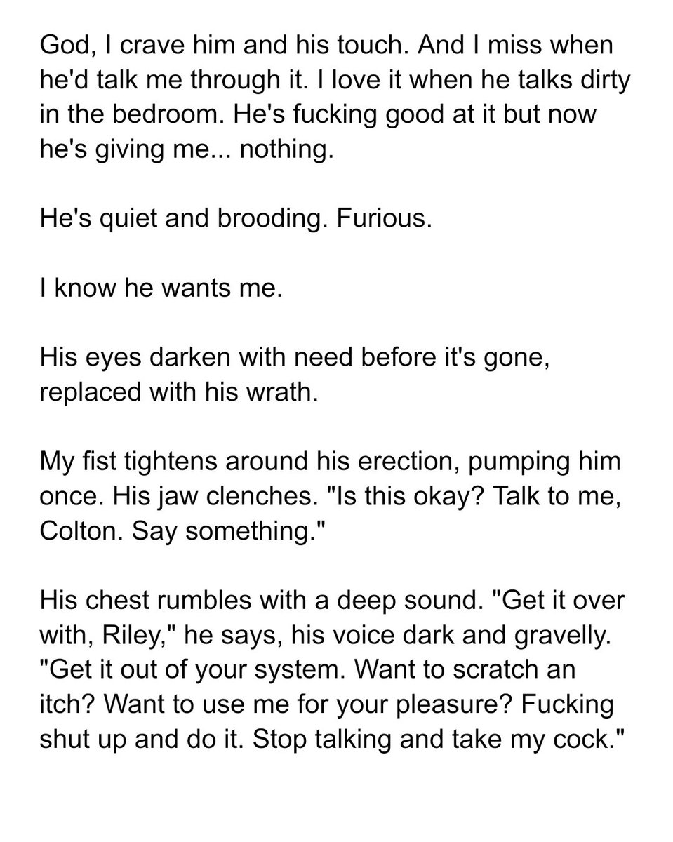 COLTON TIED UP AND AT RILEY'S MERCY? CHECK✔️✔️ ANGRY-HATE SEX? CHECK ✔️✔️ 

Keep reading for an angsty, sexy excerpt:
