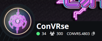 ConVRseVRC's tweet photo. WE HIT 300!!! Thank you all for being part of the ConVRse-ation!!! I hope we have many more years of enjoyable events! #vrchat #vrc https://t.co/SE1eUhNpMN