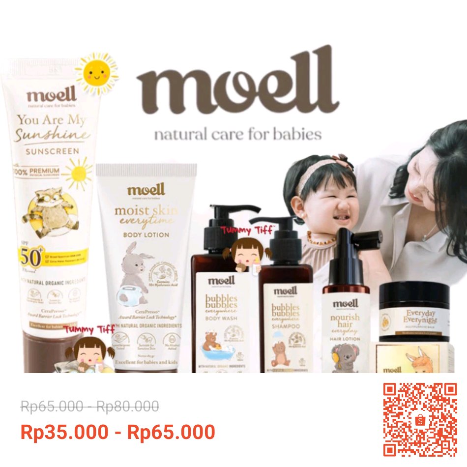 Moell Hair Lotion Moell Body Lotion Moell Shampoo Moell Body Wash Moell Shsun screen Natural Organic SLS Free Alkohol Free Body Wash Hair Lotion BEEMEE sunscreen Fitme cessa Tummywind Stuffynose Essential Oil
👇
  shope.ee/5pkxEjolX9

#ShopeeID
#racuninskincare