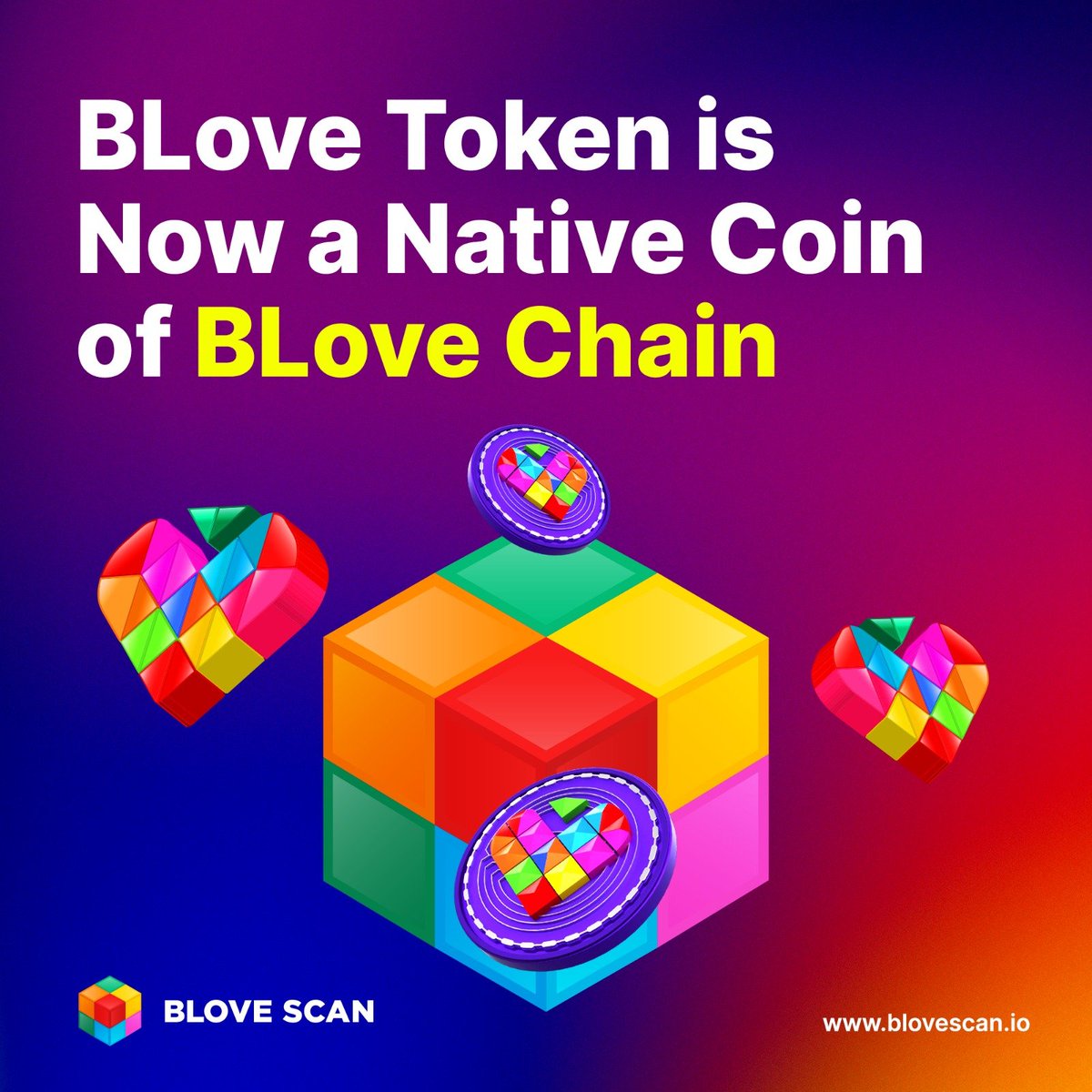 Introducing BLOVE COIN, the native coin of BLOVE Blockchain! 🚀 Explore the possibilities with BLOVE Blockchain Explorer, now LIVE! 🌐 blovescan.io A new, exciting chapter unfolds for the BLOVE community.🤩 #BLoveNetworkCommunity #BloveNetwork #BLoveToken #BLV