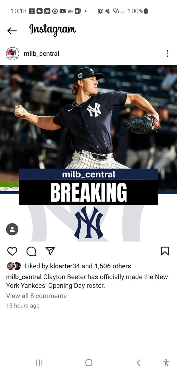 Blandellescoach's tweet image. My man Clayton Beeter has officially made THE SHOW! There is nobody prouder than my little Texas hometown of under 1000 where his mom and grandparents grew up with me and my parents and a ton of other CB supporters. We love him and wish him the best!