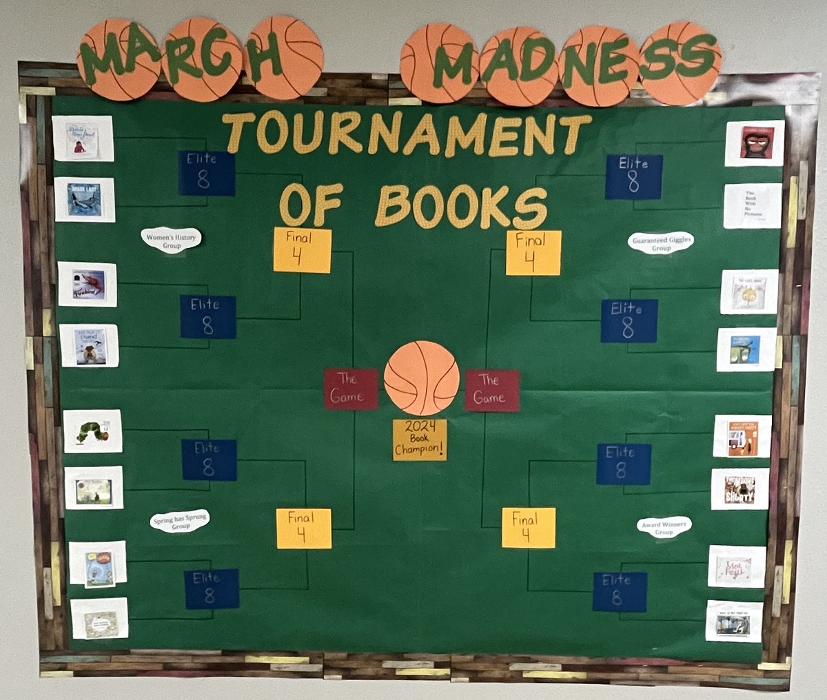 📚🏀 March Madness: Battle of the Books is Here! Get Ready to Play Roadrunners! 🏀📚 📖🌟 Brace yourselves for the ultimate showdown: March Madness - Battle of the Books edition! It's time to pick your favorite picture books.@Gmaria1G @YISDLibServices