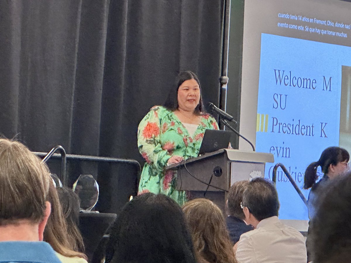 DrMoniByrne's tweet photo. Another great day con mi @michiganstateu comunidad! Thanks to @KevinGuskiewicz @MSUInclusion @MonicaRamirezOH @JSRIMSU & many others for this celebration of César Chavez & Dolores Huerta’s legacy. #LeadershipMatters #GoVerde #SiSePuede #FarmworkerAwarenessWeek #ThankAFarmworker https://t.co/YWvzcI4kbH