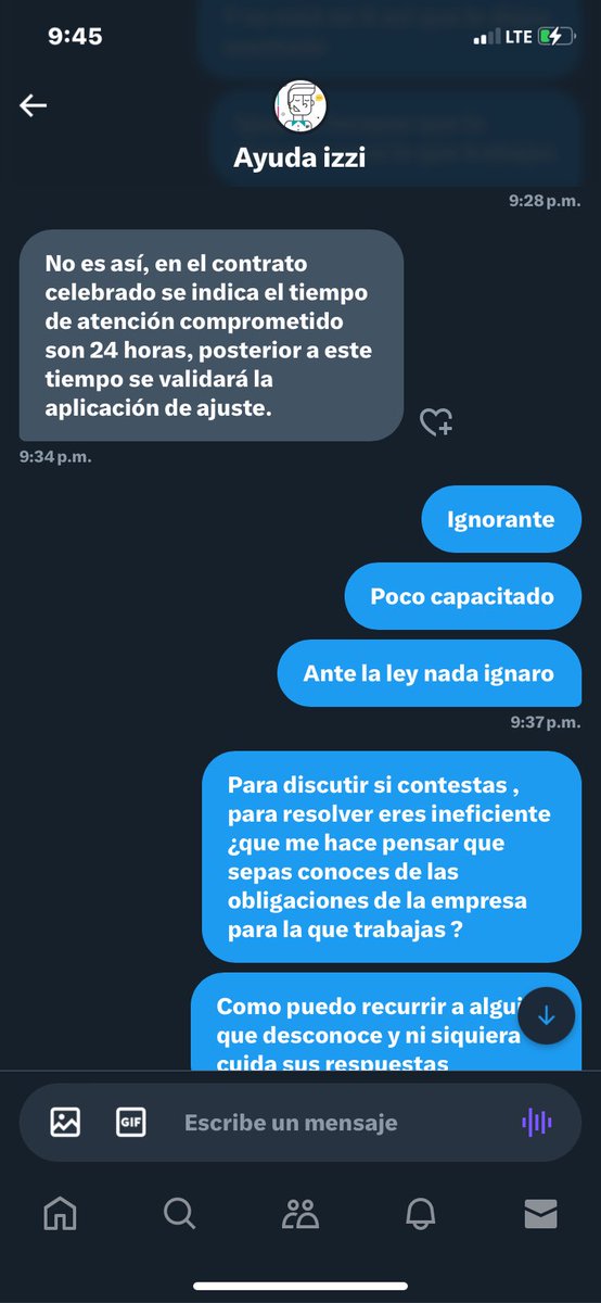 gansitou's tweet photo. @ayudaizzi pero para discutir si contestan , y resolver nada @Profeco por escrito son tan #cinicos se deslindan de responsabilidades llevo 9 horas sin servicios , no me atienden , se niegan a darme un folio . #ayuda https://t.co/eq6USBHv5E