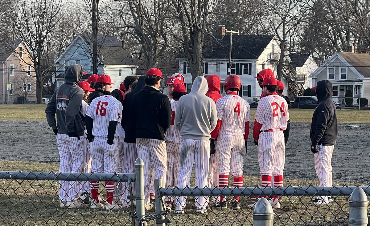 HawkNationAD's tweet photo. Excellent (&amp; chilly) Baseball scrimmage today as Milford hosted Ashland at Town Park!  Saw some very good Baseball today, RAWK ON MHS BSB! @jcotlin @MilfordSchools @Chappy8611 @LauriePinto5 @HockomockSports @MHSBoosters2 @HawksMilford @HawkNationAT https://t.co/f1B59nmup5