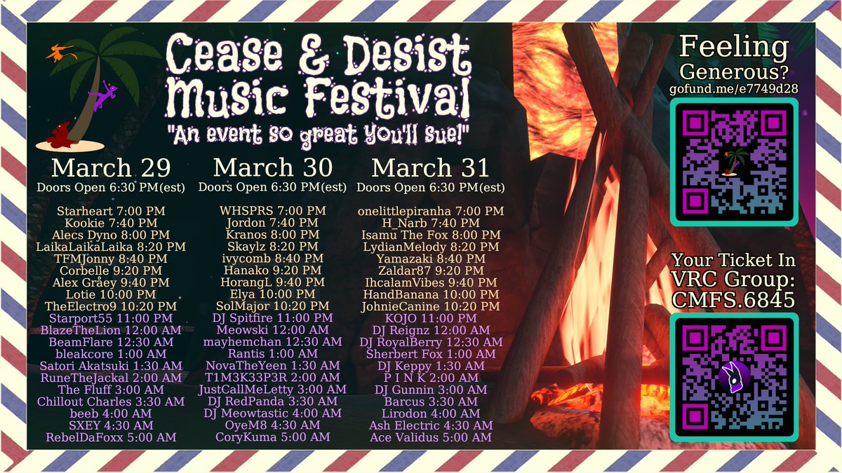 bleakcore's tweet image. bleakcore @ C&amp;amp;D Fest MARCH 29th 1AM(EST)
s/o @CorbellePlays for throwing this amazing event! #CDFest
vrc.group/CMFS.6845
