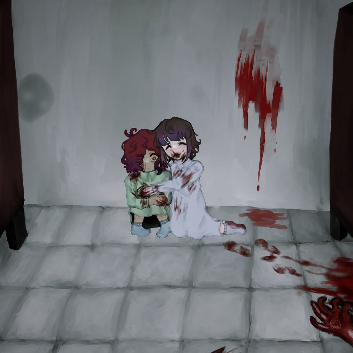 Milkuomi's tweet image. " Don't worry, he's not here anymore. At least alive..."