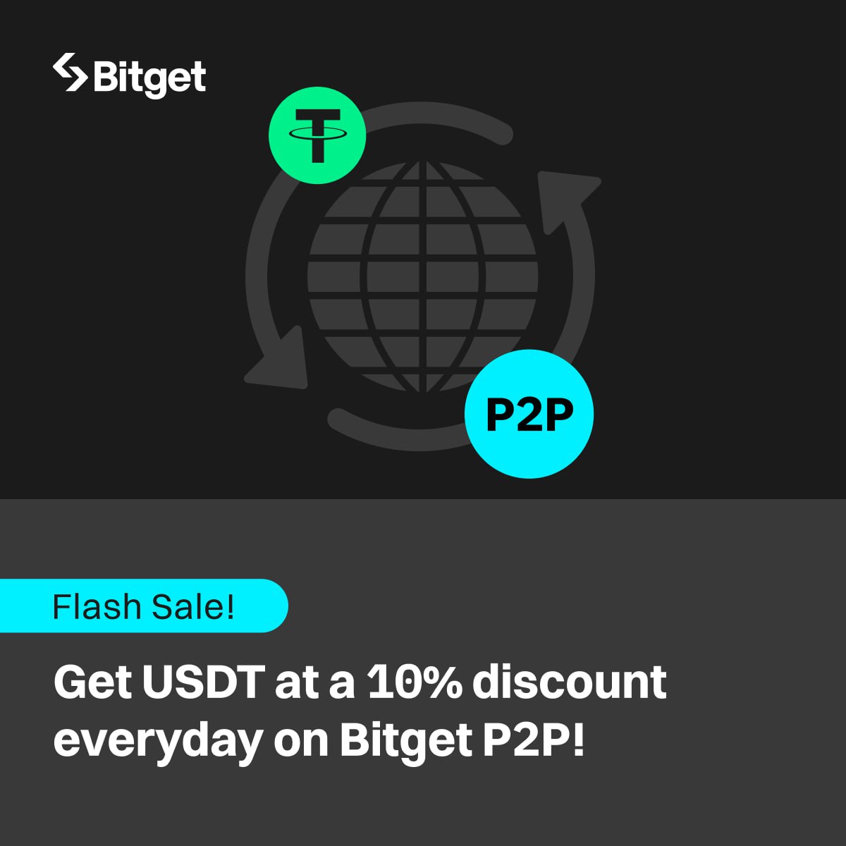 SarahWahinya's tweet photo. Gm, my people 

There is an exclusive offer for first-time Bitget P2P users！

 Get USDT at a 10% discount every day on Bitget P2P!

👉Join now: https://t.co/bc5UWW9r4p

🔔Limited quantity, don't miss out! https://t.co/bBVQ1ycMKd