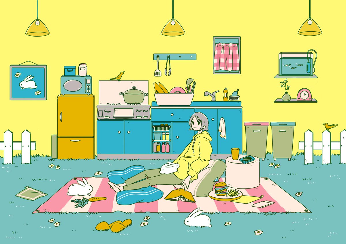 「picnic 」|神田 ヨノ子のイラスト