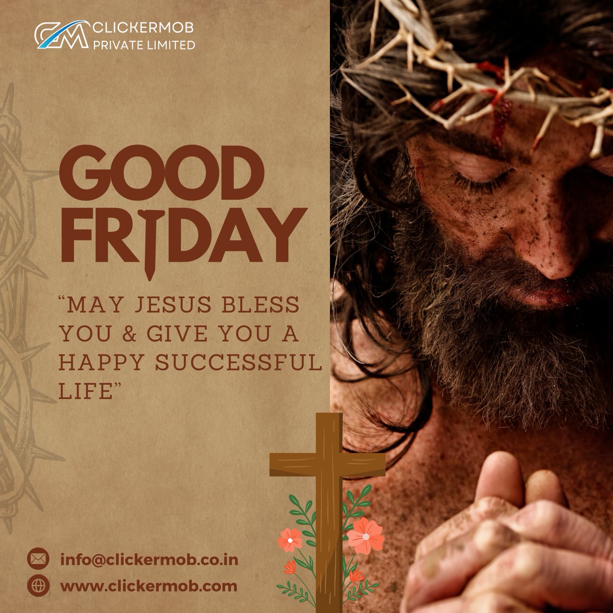 clickermob's tweet image. 🙏Wishing you a blessed Good Friday from ClickerMob. We hope this day is filled with reflection and renewal for you.
.
Website: clickermob.com
.
#ClickerMob #GoodFriday #Blessings #HolyWeek #Faith #Fridayvibes #Happyfriday #Fridaymotivation #Fridaymood #Flashbackfriday