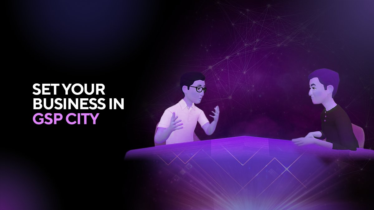 Want to set up your own office in our #metaverse? Want to book a meeting room for your business?😎

$GSP City has its own work/engagement zone. 🗃
A zone fully dedicated to creating a business environment.

#gamefi #P2Egaming
