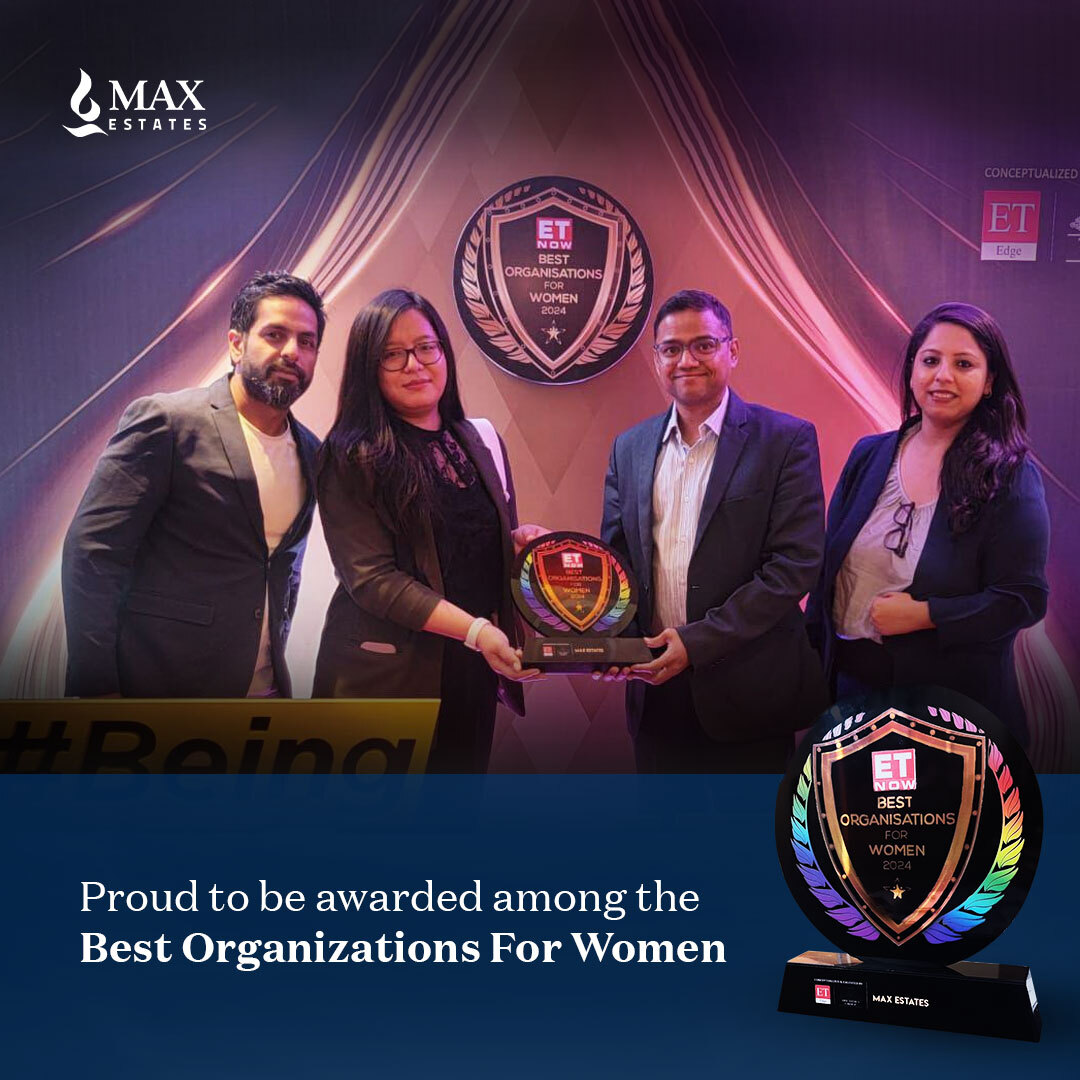 We are grateful to ET Now for commemorating us as one of the Best Organizations for Women.

This award encourages us to continue our movement toward shaping a more inclusive and empowering environment for women in real estate.

#MaxEstates #WorkWell #LiveWell…