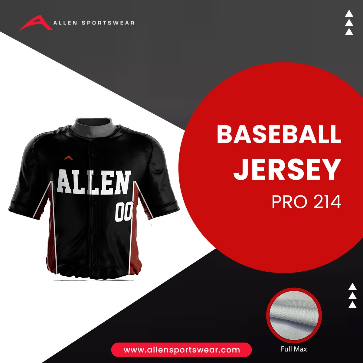 AllenSportswear's tweet photo. Gear up for success with our #BaseballJersey Pro 214! Premium cut and sew techniques, panel and piping inserts – it's the extra edge you need on the field. #Lightweight yet durable #polyesterfabrics keep you cool inning after inning. Get yours today! https://t.co/aV8XBu5nTS