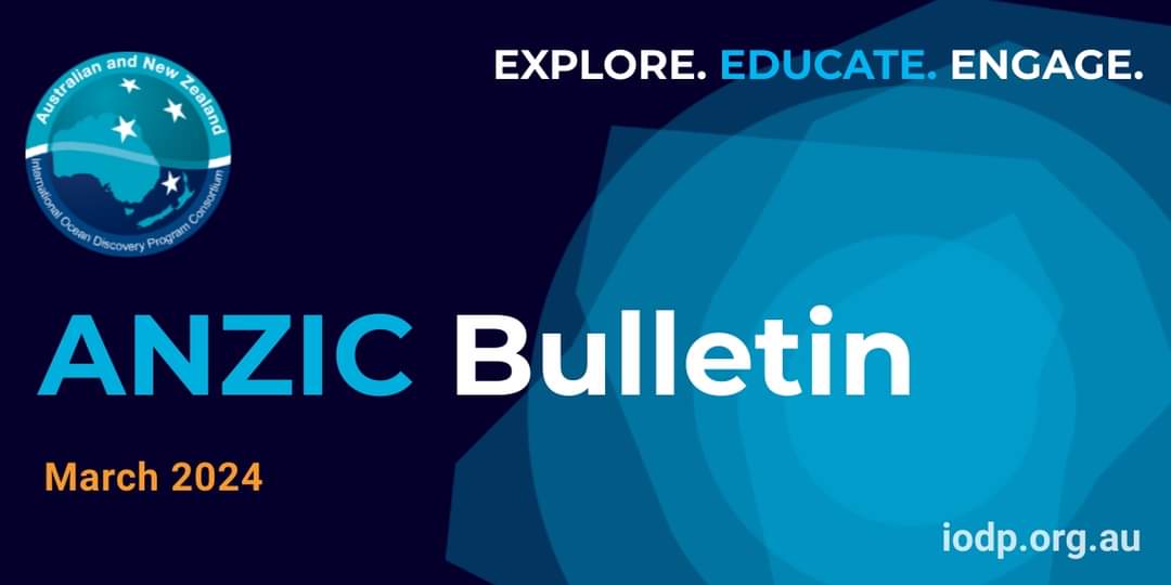 Catch up on all the Scientific Drilling News! Everything ANZIC! Just read our March Bulletin! 🤩 Fabulous events 🔭 Future plans and memberships 🛳Research opportunities 🧑‍🏫Summer Schools 👉 mailchi.mp/c5bec34a78d4/a…