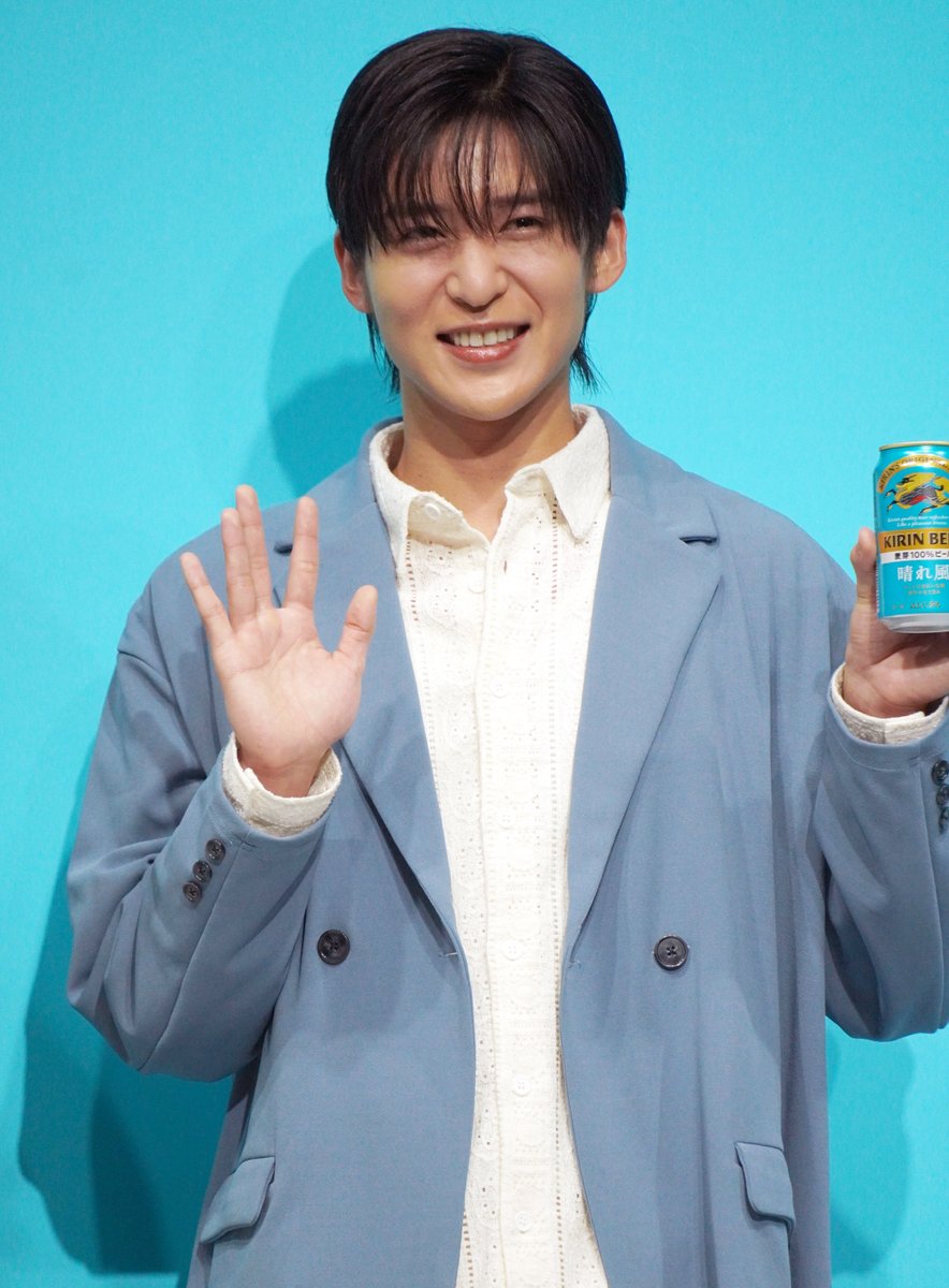 キリン新ビール『晴れ風』発表会🍺 Snow Man目黒蓮、 CMで“美しい