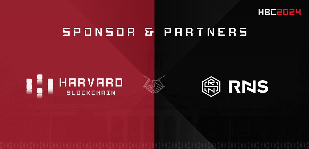 🎉 Thrilled to unveil our sponsor @RNS_global for Harvard Blockchain Conference #HBC2024! Thank you for making this event possible! RNS is the world’s first sovereign-backed blockchain-native digital identity platform. Join us at Harvard University, Boston, on April 13-14, Sat