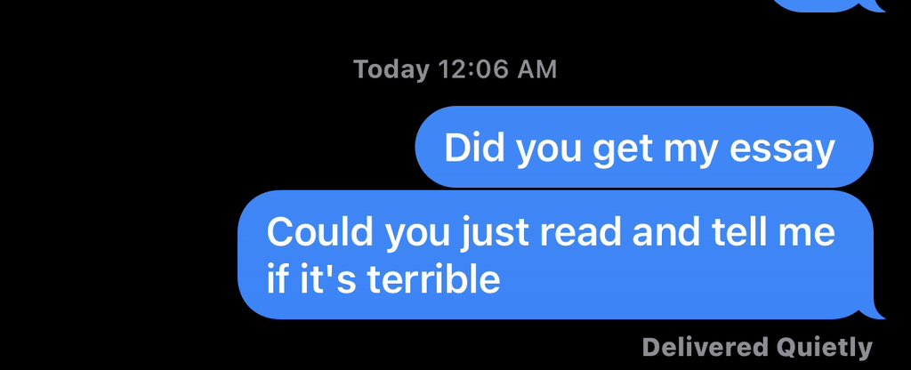 Regardless of where you are in your career, this is what texts from writers look like.