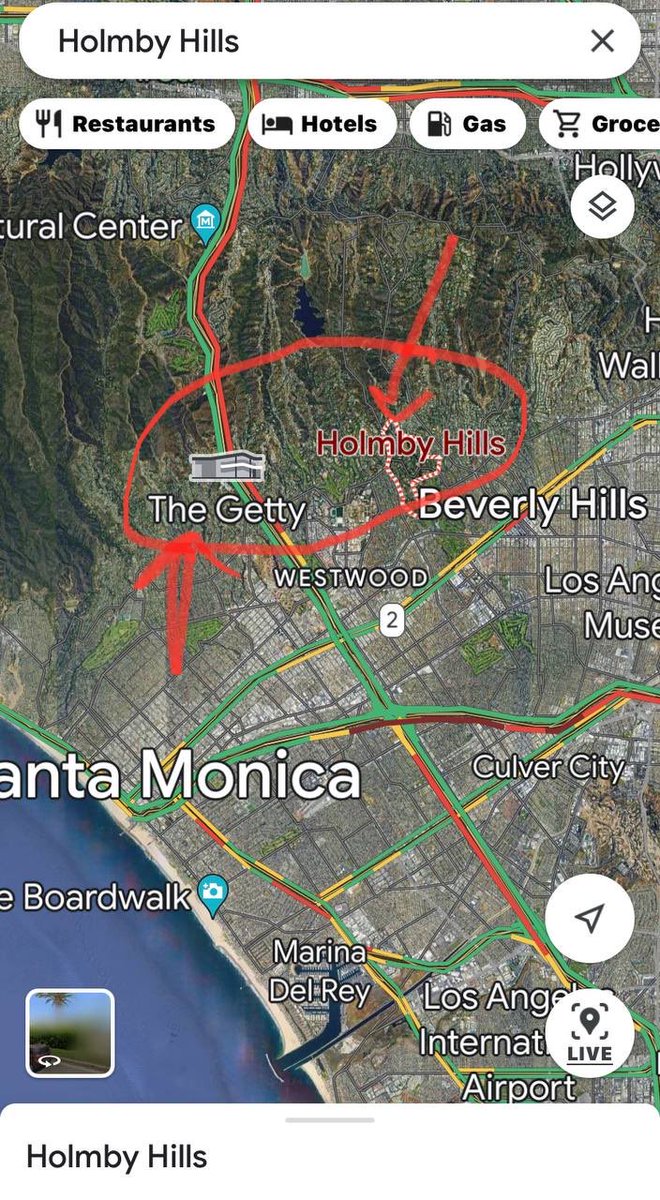 Interesting… 🧐😡
Exposure flood! 🌊

So I just looked up Holmby Hills…the city where P Diddy lives in…& the location of his home that just got raided for a sex trafficking investigation!

LOOK AT THE MAP!!

Holmby Hills is right next to TheGetty!!
Source Telegram
Deep Dives