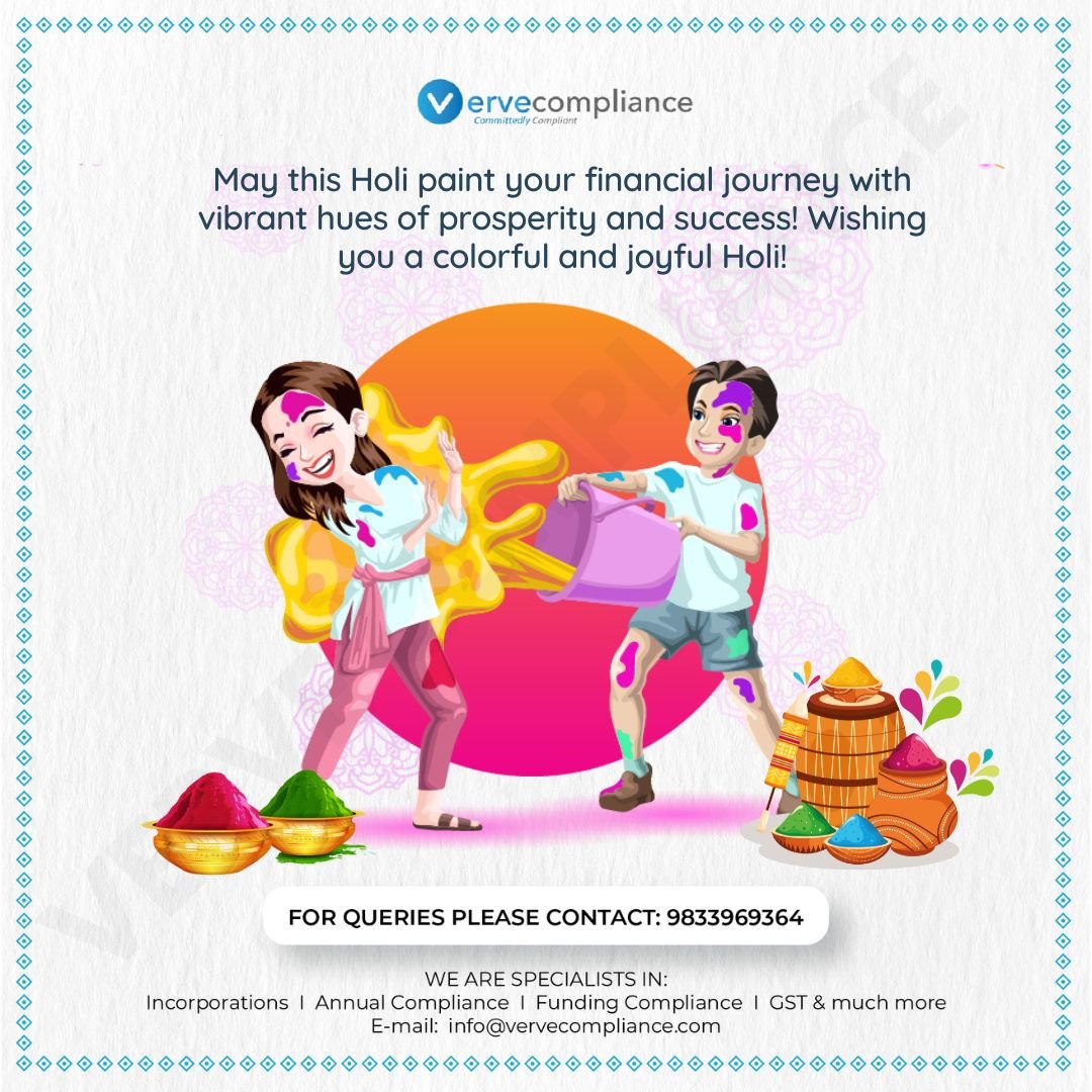 Let the colors of Holi fill your life with joy and happiness! Wishing you all a colorful and vibrant Holi! 🌈🎉🌺 #HappyHoli #FestivalOfColors #FestivalOfColors #JoyfulVibes #ColorfulLife #LetTheFunBegin #HoliFun #VibrantCelebration #vervecompliance #committedlycompliant