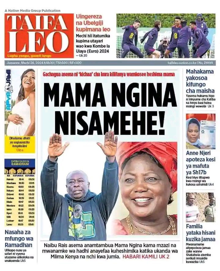 Mugambi_Mathira's tweet photo. Gachagua insulted Mama Ngina, attacked her shamba, withdrew her security, attacked her grandson's home on flimsy gun allegations and accused her falsely of not paying taxes just to please Ruto. How forgivable is this? https://t.co/uXcLfvDiNd