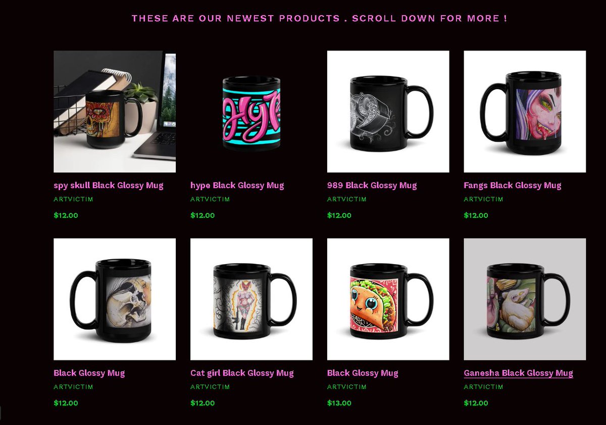 artvictim.net/collections/th… Hey Look  all,  I made like 8 new designs. up on site now,  #coffecups #coffee #mugs #cups #artistmerch #artistwebsite #artmerchandise #artist #merchdrop with #artlove #artvictim