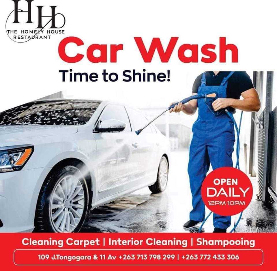 We are 109 Josiah Tongogara street and 11th Avenue Bulawayo THE HOMELY HOUSE CAR WASH AND RESTAURANT 0772 433306