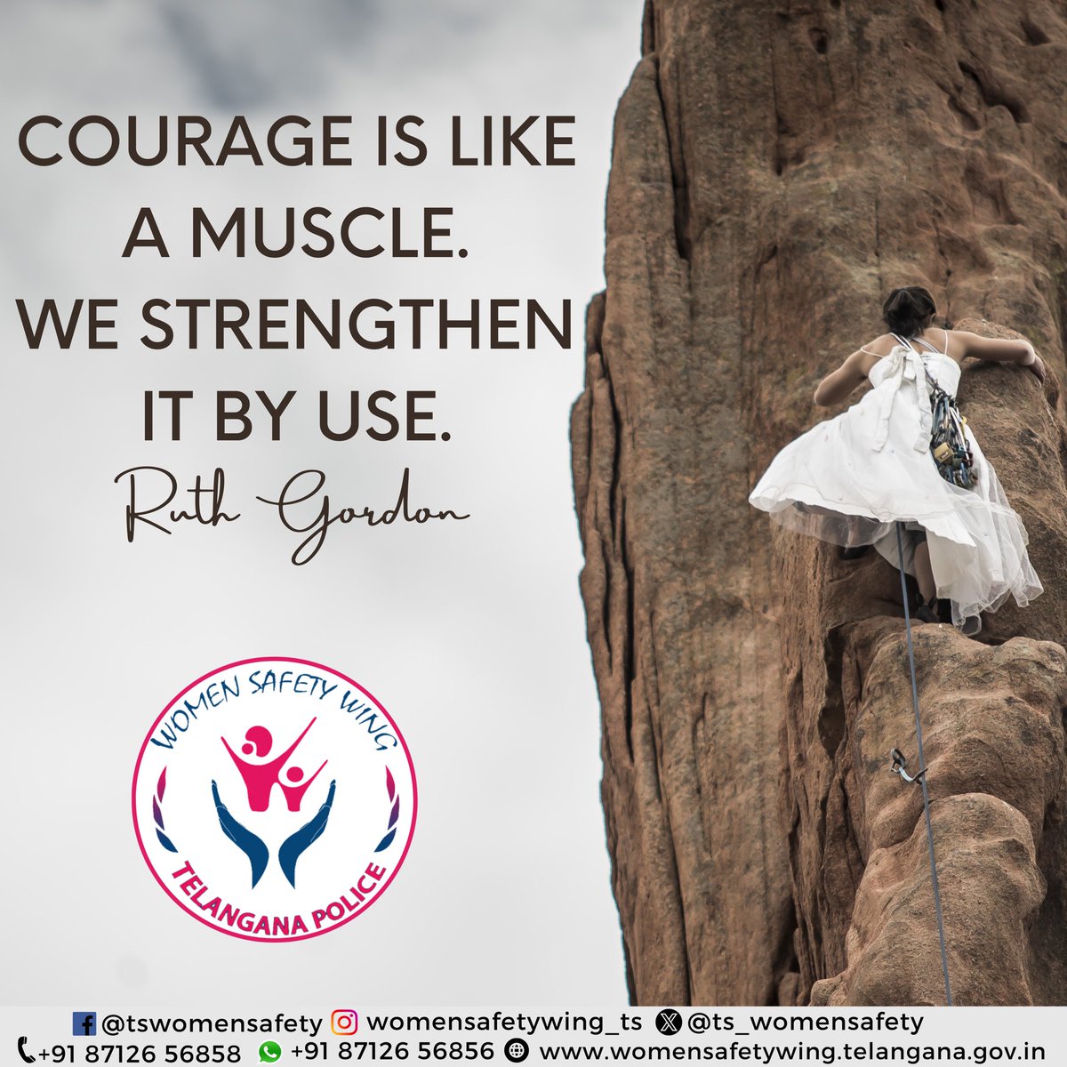 Remember we are always with you! #Monday #MondayMotivation #MondayMorning #Courage #Motivation #WomenSafetyWing