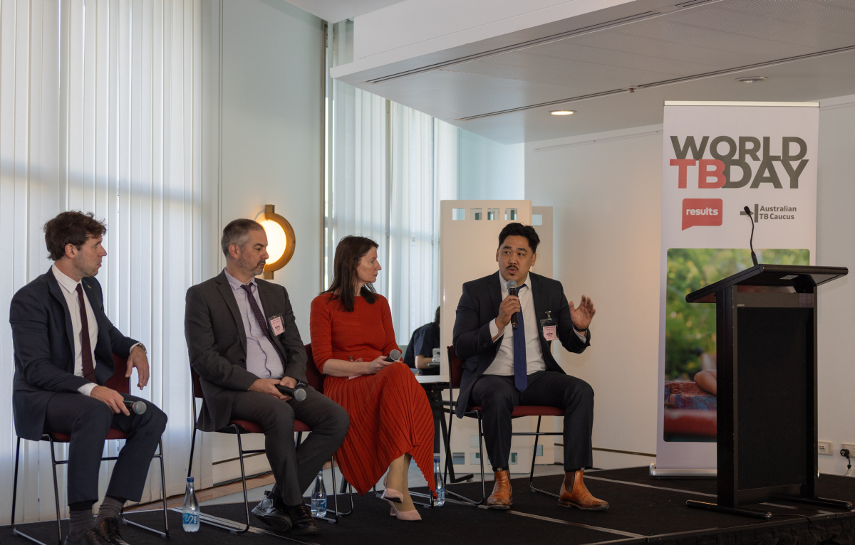 ICYMI: last week we assembled an expert panel to discuss TB eradication at Parliament House 💊💉💪 Jamie Triccas (USyd), Simone Barry (SA Health)and Khai Lin Huang (Burnet Institute), moderated by @AmbGlobalHealth Listen here: results.org.au/world-tb-day