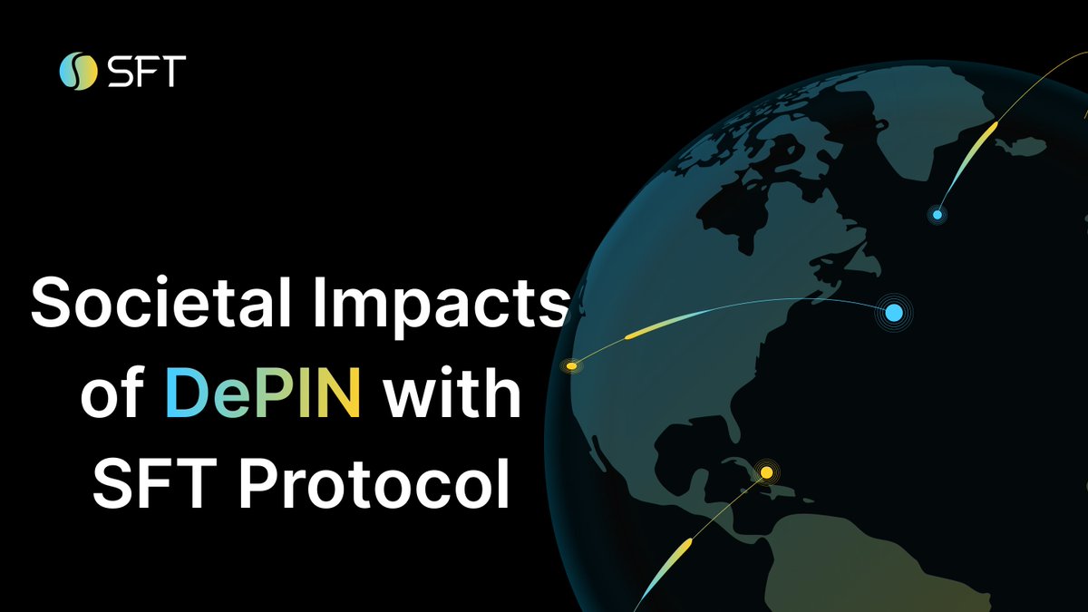 SFT Protocol is catalyzing DePIN's societal evolution, enhancing connectivity across urban and rural landscapes, advancing sustainable development, and streamlining healthcare and education through decentralized infrastructure. 

We're not just reshaping society; we're pioneering