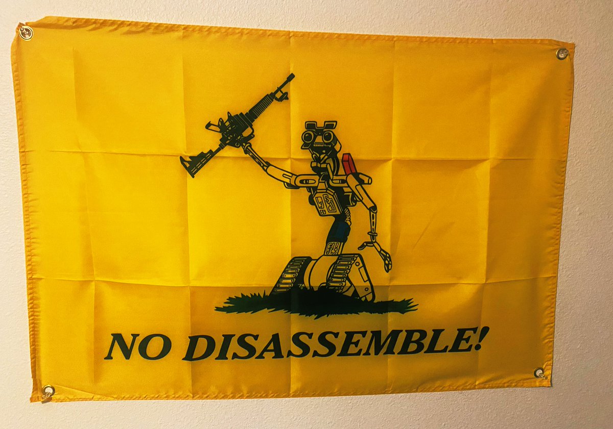 New wall swag. #movies #art #johnny5 #nodissasemble