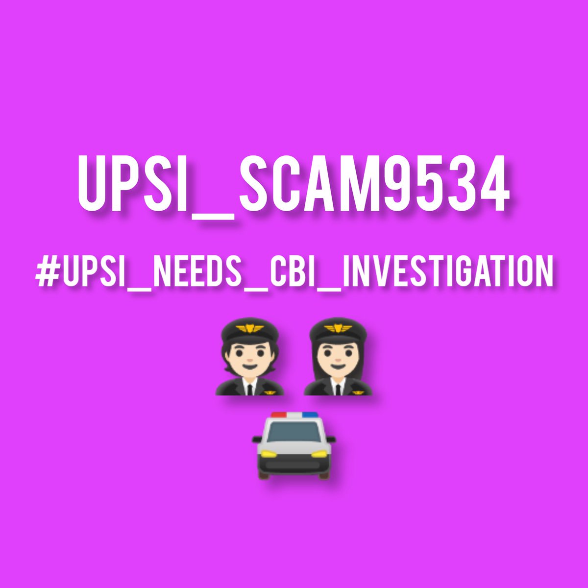 #UPSI_SCAM9534 से पीड़ित सभी अभ्यर्थी ध्यान दें। मन में घुट-घुटकर अन्याय सहने से बेहतर है कि इस सप्ताह न्याय के लिए आहूति जरूर दें। 🚨 सभी को 1-1 हजार ट्वीट करने है। 🔛🚨 इस ट्विटर आंदोलन की गूंज @myogiadityanath जी के कानो में जरुर पहुंचनी चाहिए। #UPSI_NEEDS_CBI_INVESTIGATION