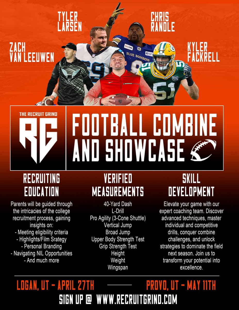 10 days left of early registration! Save yourself some 💰! Sign up now @ recruitgrind.com