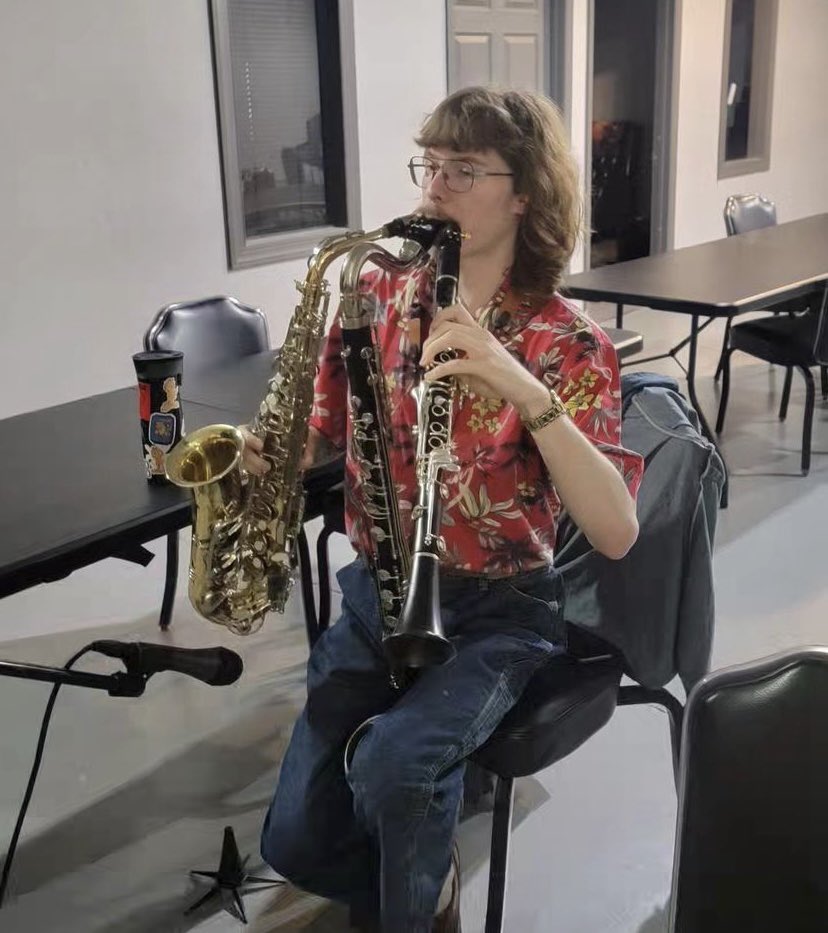 Cooking. Not sure what but it's something