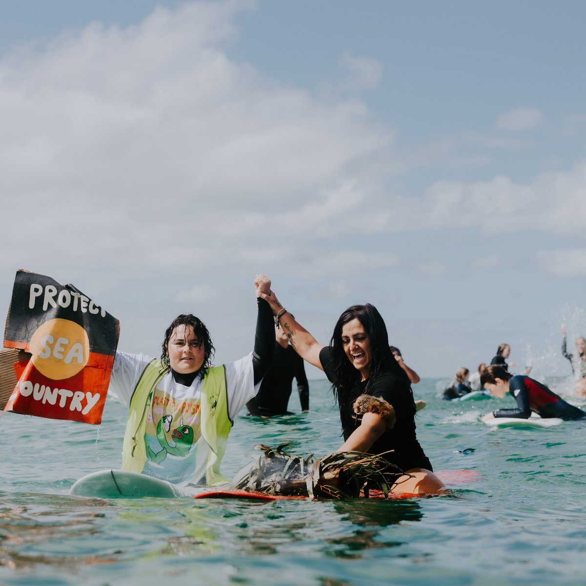 Fantastic to see a huge turnout at Torquay on Saturday to stop seismic blasting in our southern oceans! Communities are standing up - and paddling out - to save our seas from corporate greed #stopseismic #banoffshoredrilling #climate #oceans